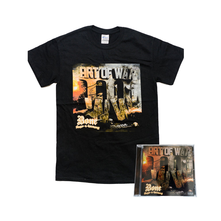 Art of War World War 3 Tee and Art of War WW3 CD Combo Package Deal