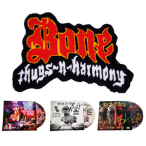 Bone Thugs Rug and 3 autographed CD Combo Package Deal