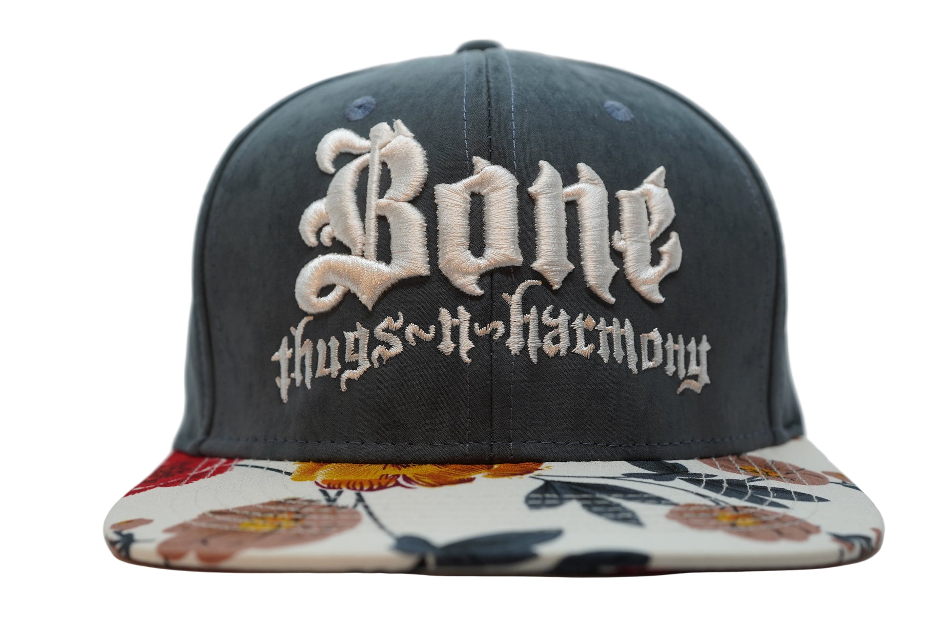 Grey Suedette Floral Bill