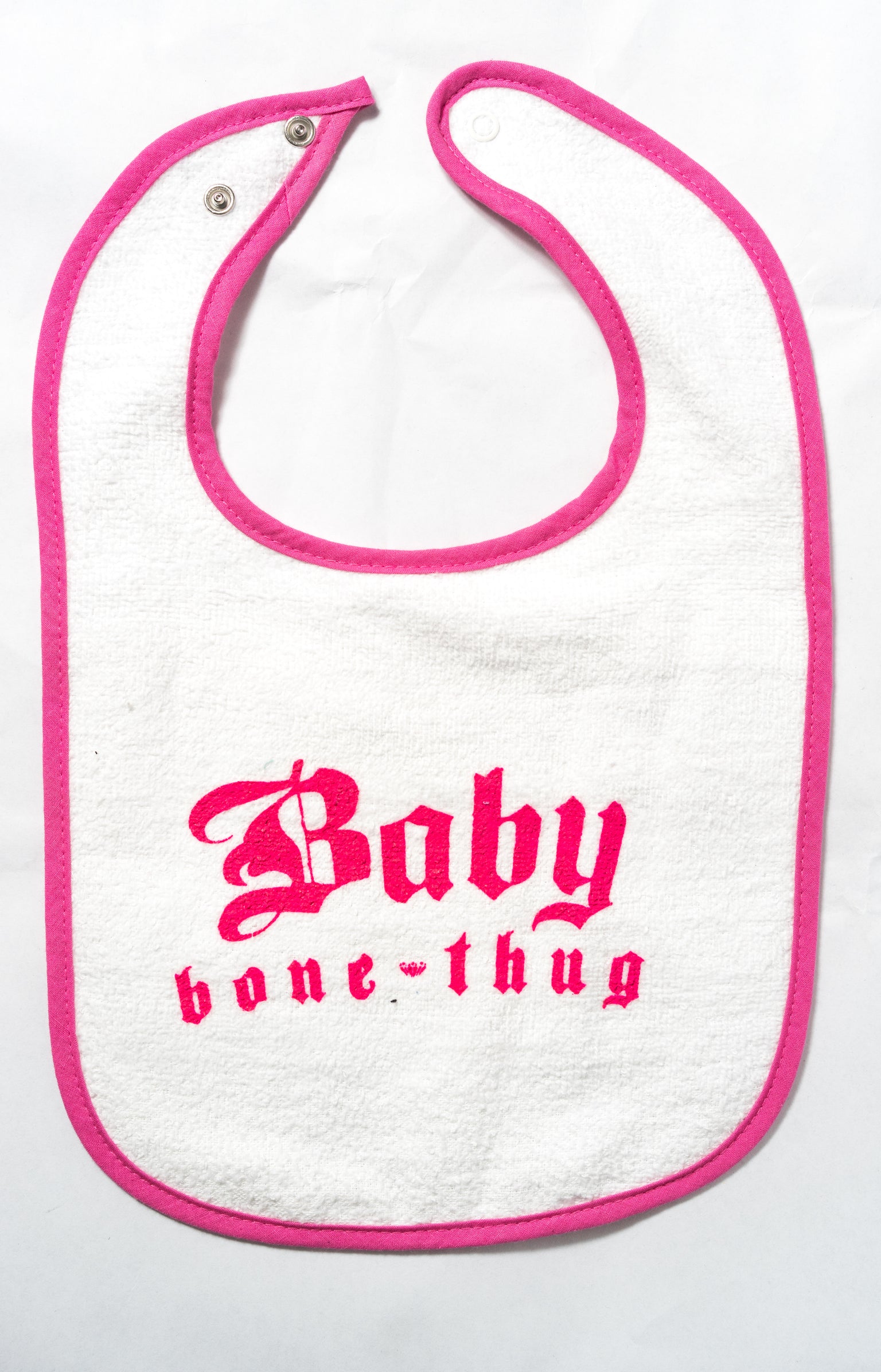 Pink Baby Bone Thug Bib