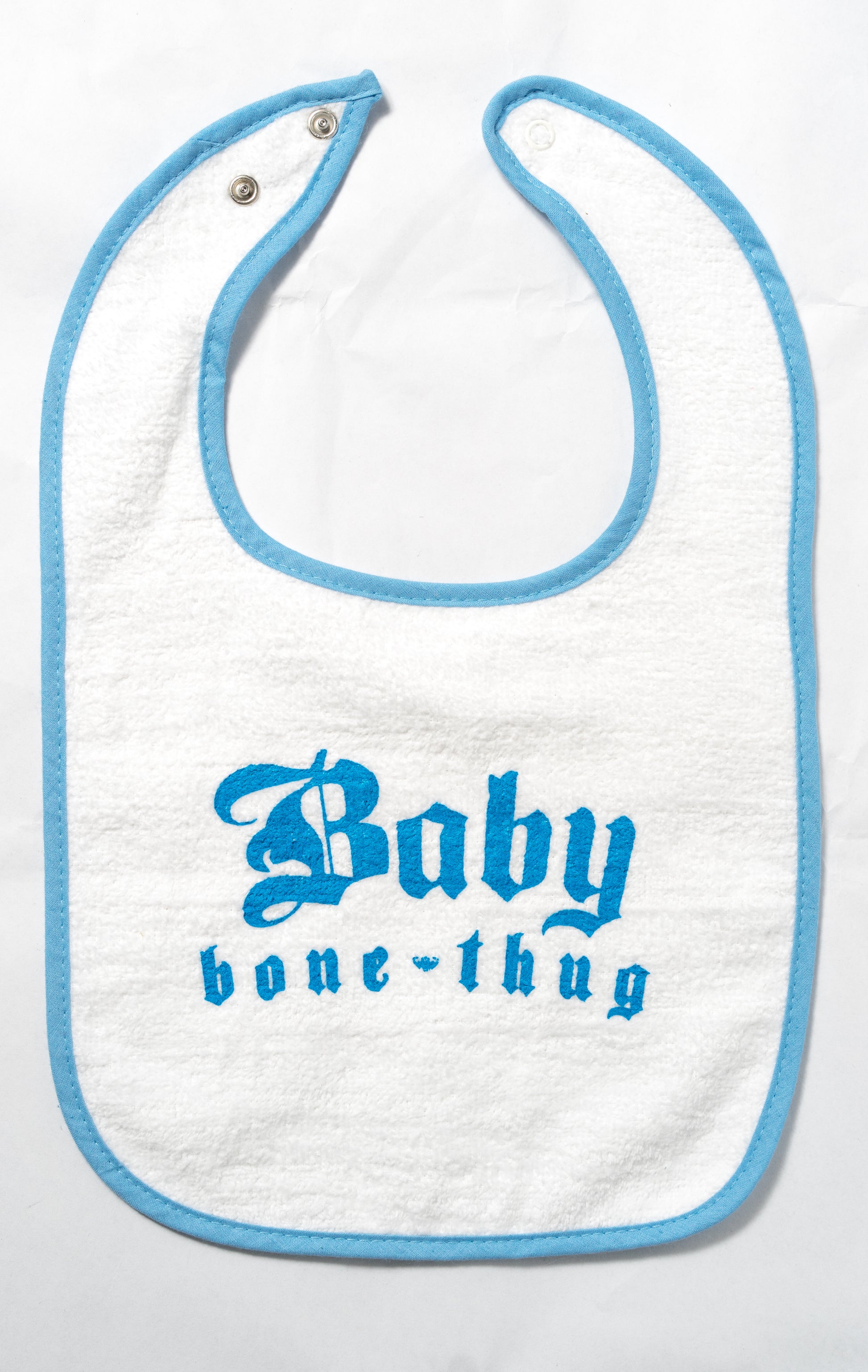Blue Baby Bone Thug Bib