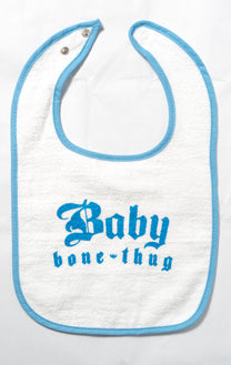 Blue Baby Bone Thug Bib