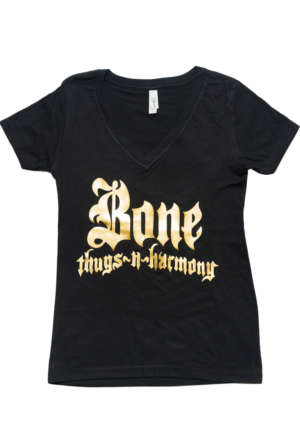 Women's Gold Foil V-Neck Tee