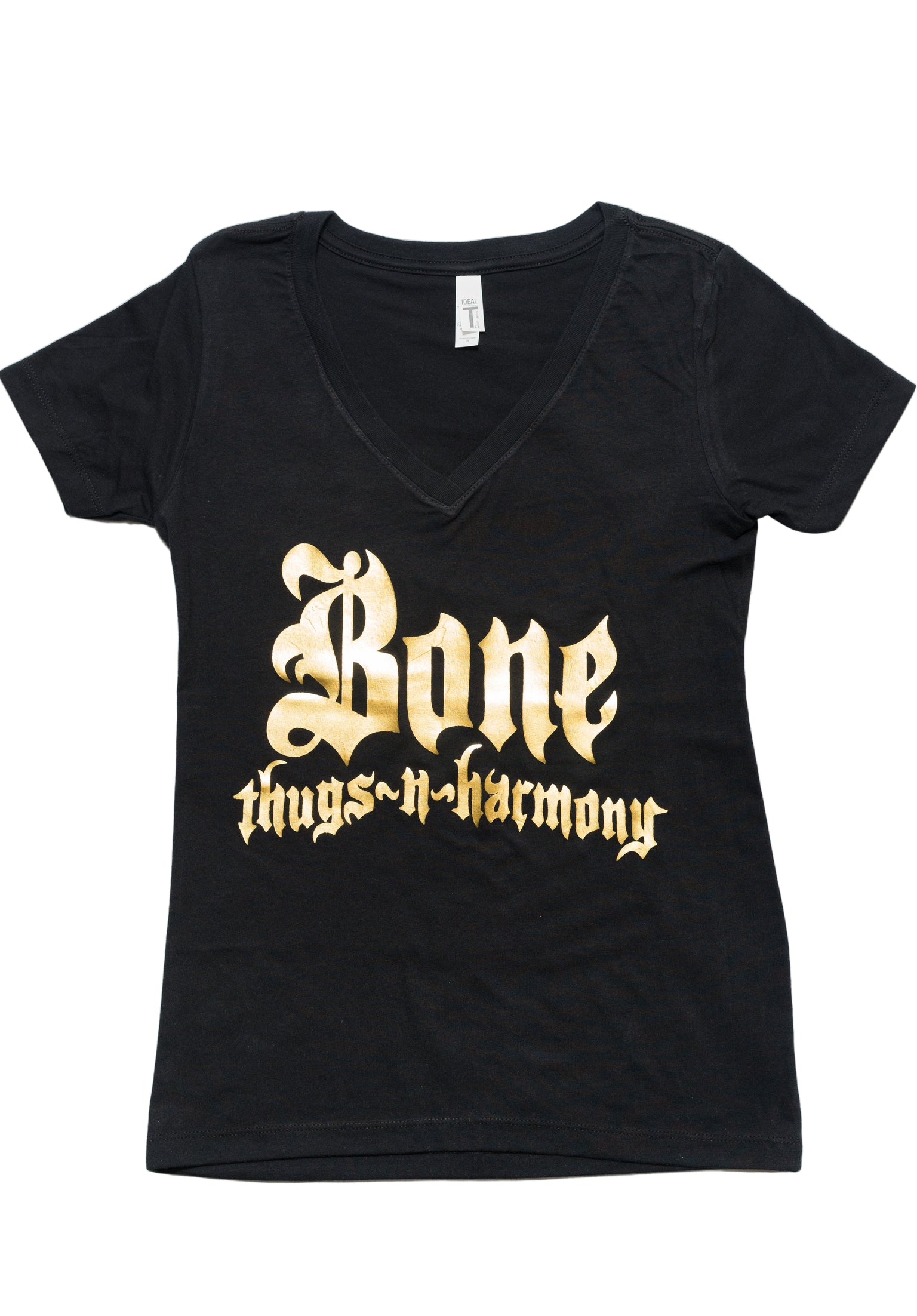Women's Gold Foil V-Neck Tee
