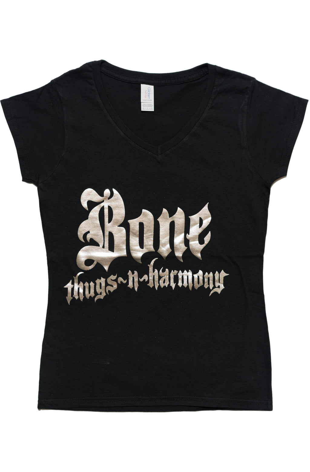 Women's Silver Foil V-Neck Tee