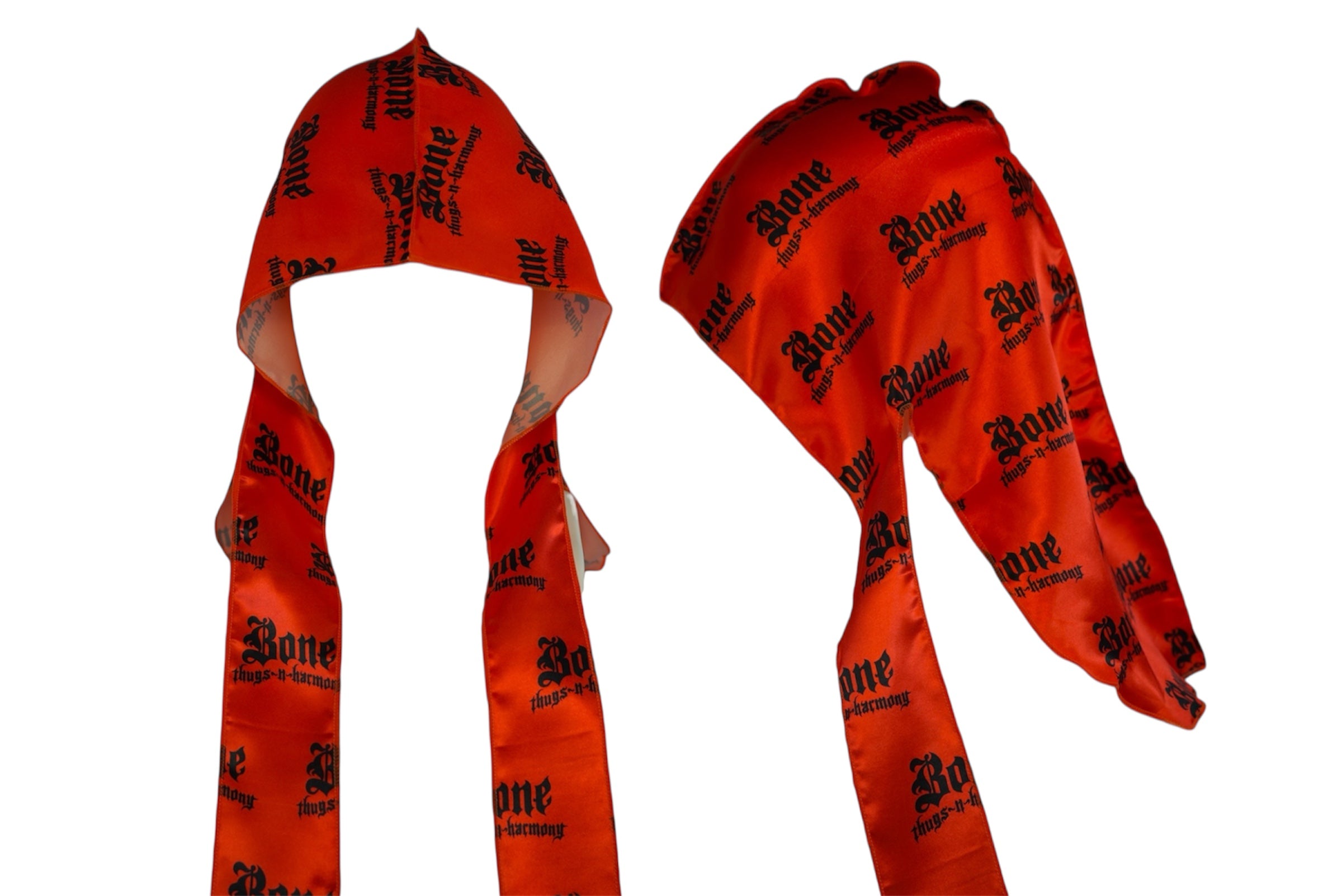 Red Silky Du Rag – Flesh-n-Bone