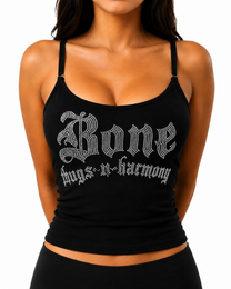 Black Platinum Spaghetti Strap Tank