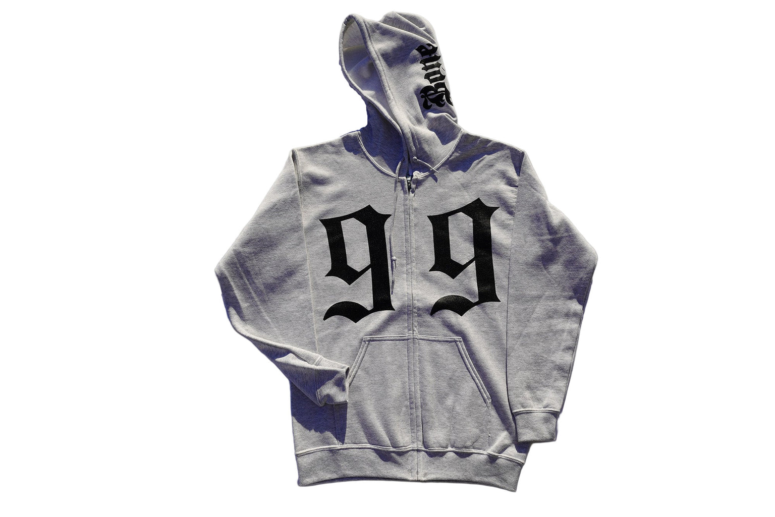 Light Grey Double Glock Zip Up Hoodie