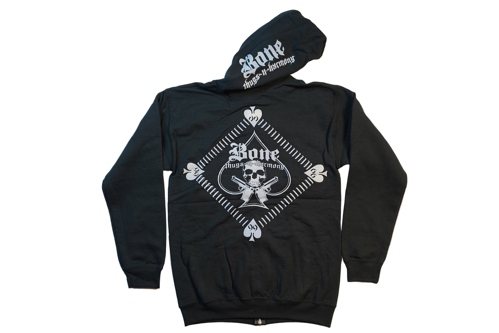 Black Double Glock Spade Zip Up Hoodie