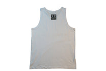 White Classic Tank Top with Black Logo
