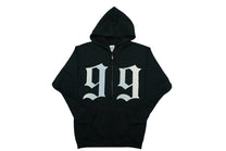 Black Double Nine 25th Anniversary Zip Up Hoodie