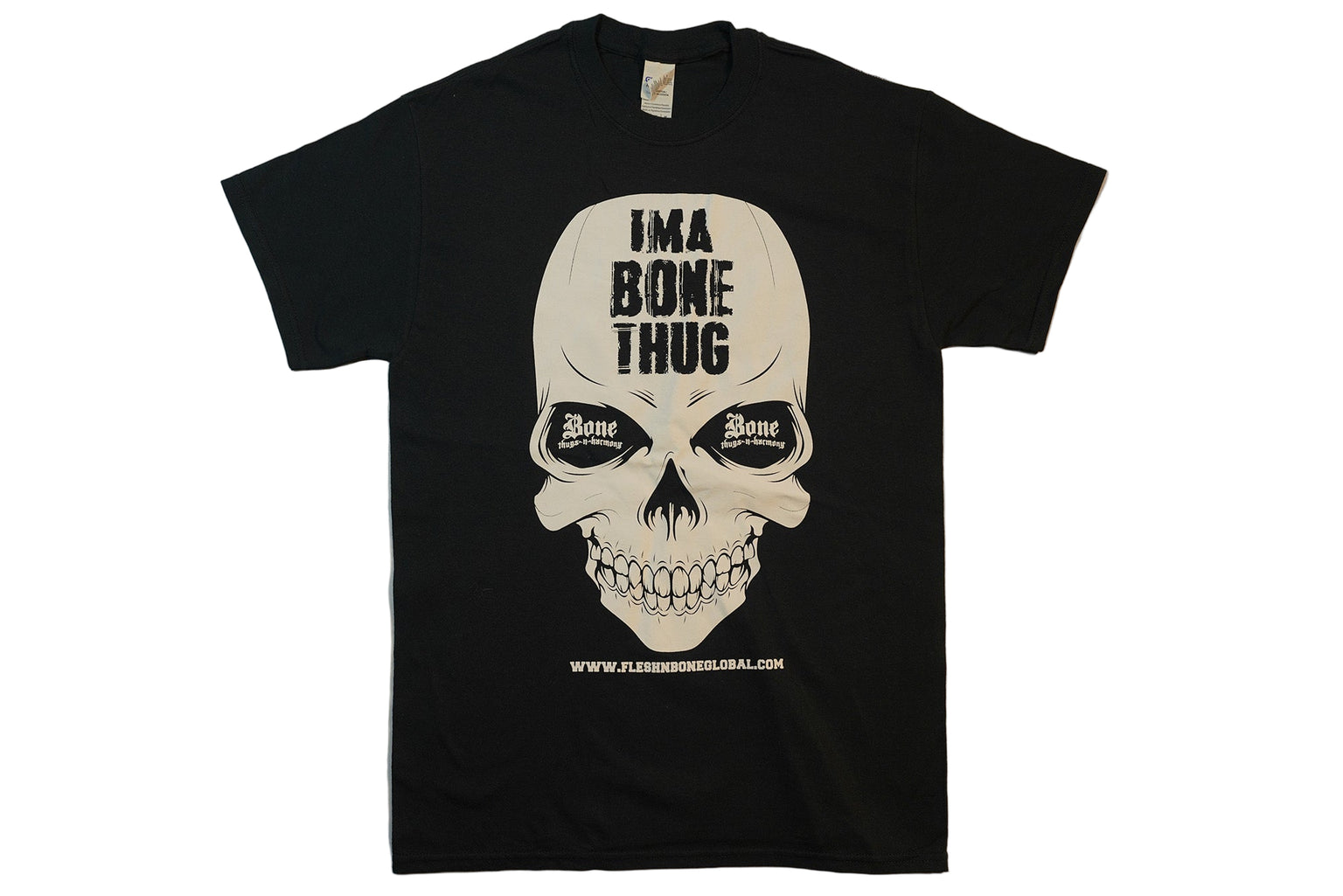 I'm A Bone (black tee with white skeleton print)