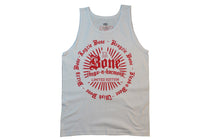 White 20th Anniversary Tank with Red print