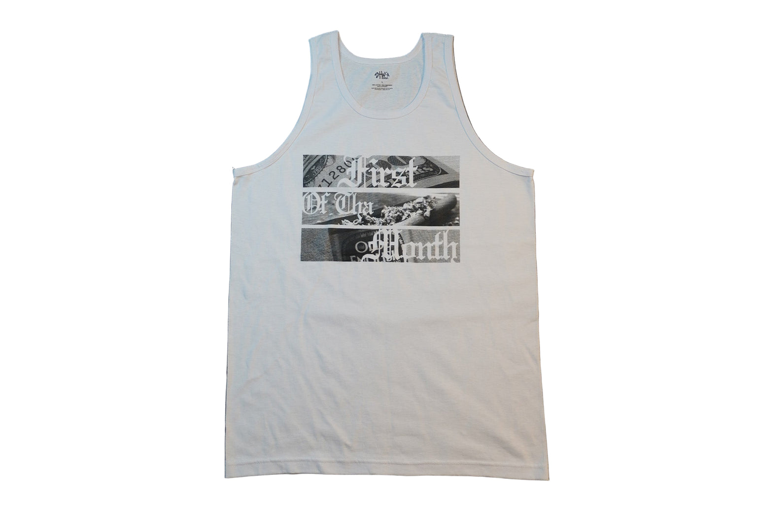White First of the Month Tank Top