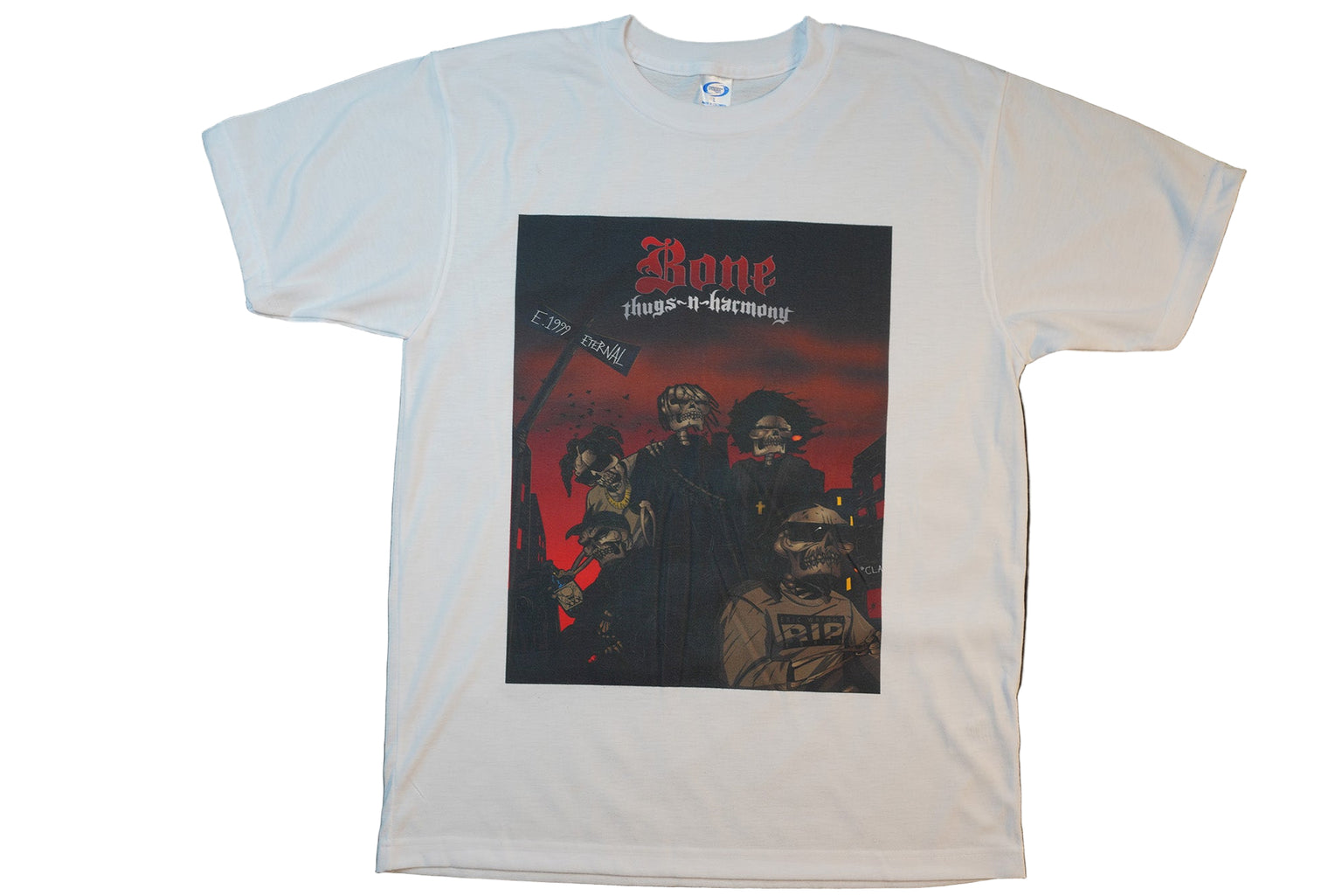 White Skeleton Poster Tee