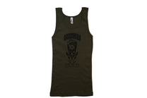 Women's Dark Green Danger Tank Top