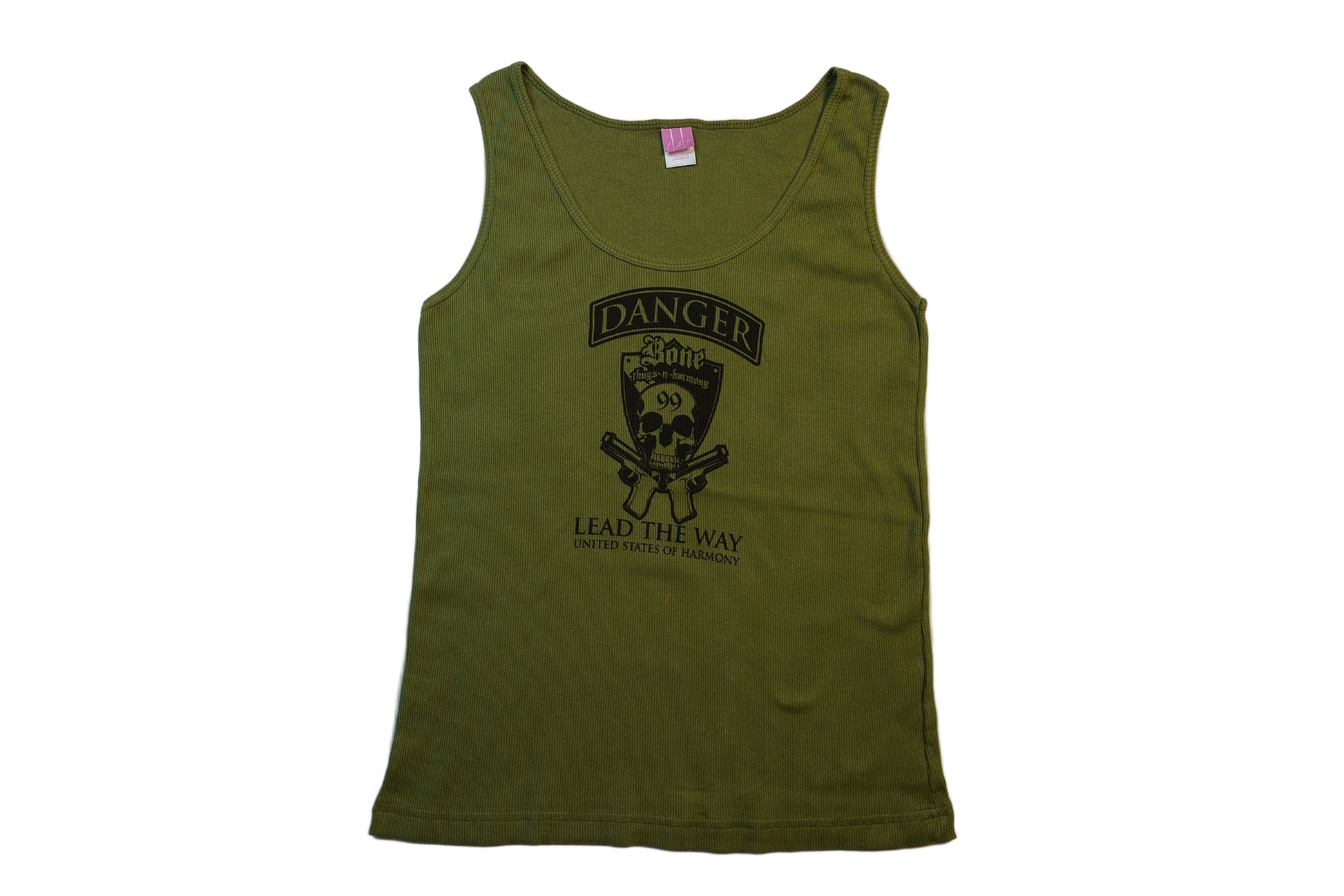 Women's Olive Green Danger Tank Top
